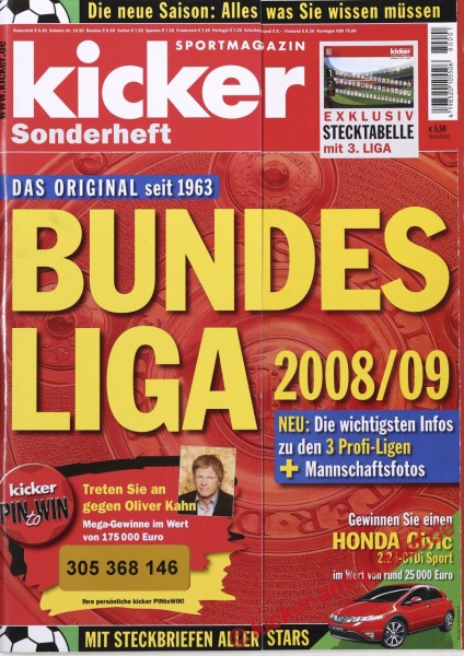 Kicker Sonderheft BL 2008/09
