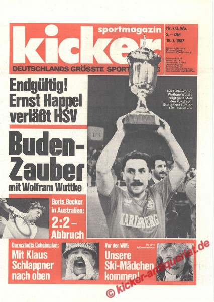 Kicker Sportmagazin Nr. 7, 15.1.1987 bis 21.1.1987