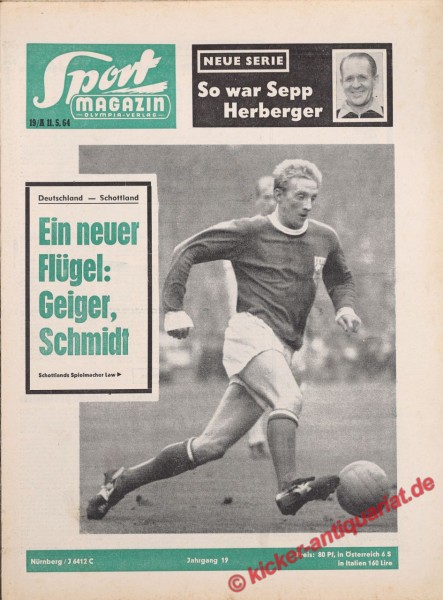 Sportmagazin Nr. 19A, 11.5.1964 bis 17.5.1964
