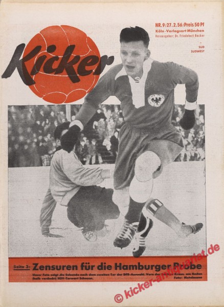 Kicker Nr. 9, 26.2.1956 bis 3.3.1956