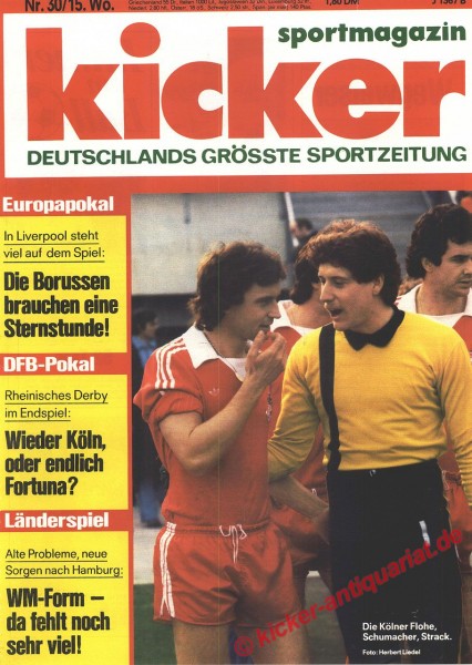 Kicker Sportmagazin Nr. 30, 10.4.1978 bis 16.4.1978