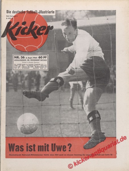 Kicker Nr. 36, 3.9.1962 bis 9.9.1962