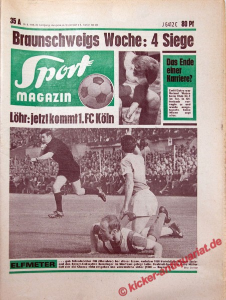 Sportmagazin Nr. 35A, 26.8.1968 bis 1.9.1968
