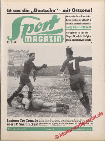 Sportmagazin Nr. 5A, 28.1.1953 bis 3.2.1953