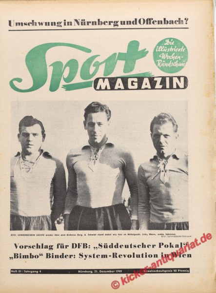 Sportmagazin Nr. 51, 21.12.1949 bis 27.12.1949