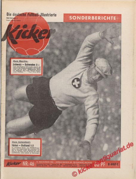 Kicker Nr. 46, 13.11.1961 bis 19.11.1961