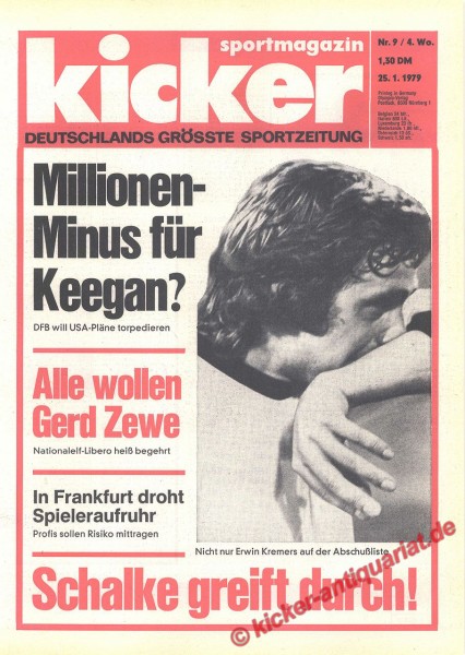 Kicker Sportmagazin Nr. 9, 25.1.1979 bis 31.1.1979
