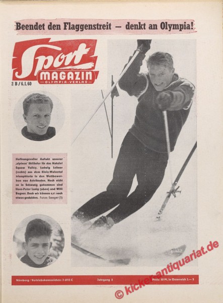 Sportmagazin Nr. 2B, 6.1.1960 bis 12.1.1960