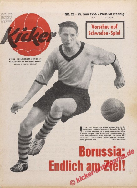 Kicker Nr. 26, 25.6.1956 bis 1.7.1956