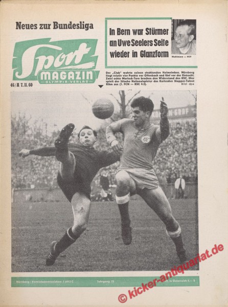 Sportmagazin Nr. 46A, 14.11.1960 bis 20.11.1960