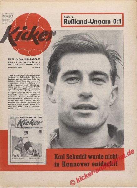Kicker Nr. 39, 24.9.1956 bis 30.9.1956