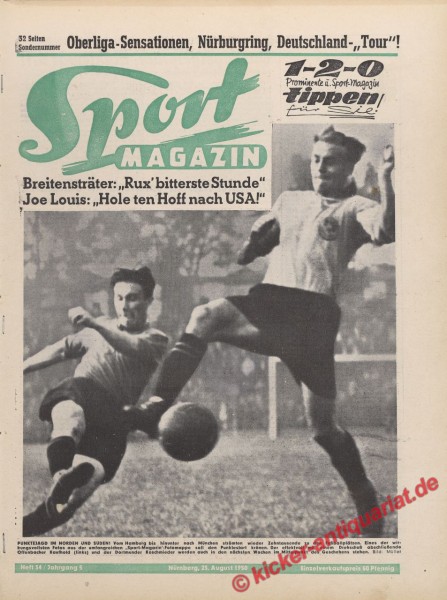 Sportmagazin Nr. 34, 23.8.1950 bis 29.8.1950