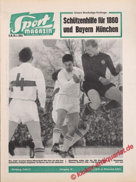 Sportmagazin Nr. 4A, 28.1.1963 bis 3.2.1963