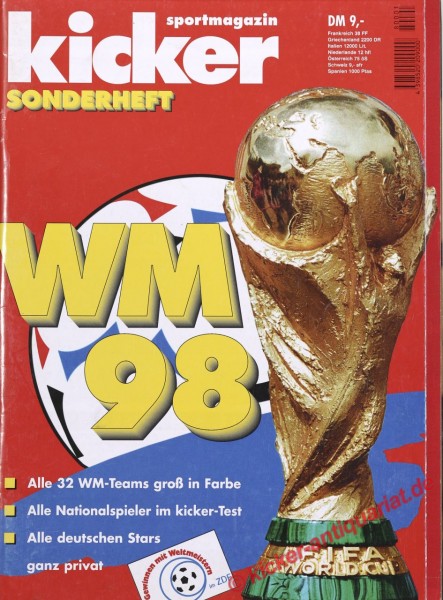 Kicker Sonderheft WM 1998