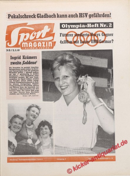 Sportmagazin Nr. 35B, 25.8.1960 bis 31.8.1960