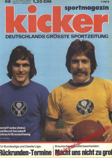 BERND FRANKE (EINTRACHT BRAUNSCHWEIG), JÄGERMEISTER TRIKOT