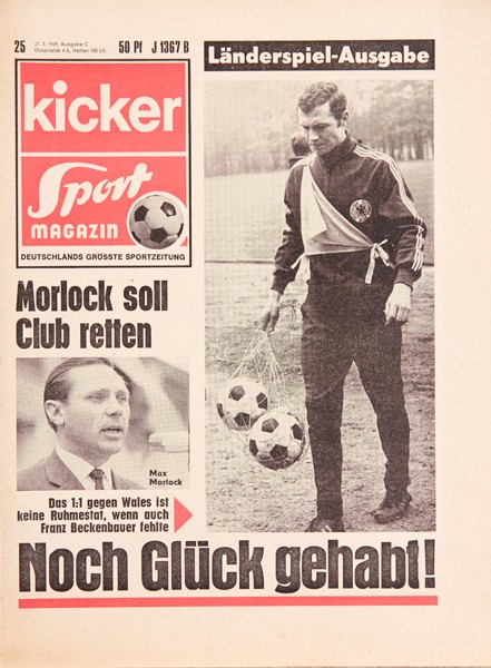 Kicker Sportmagazin Nr. 25, 27.3.1969 bis 2.4.1969