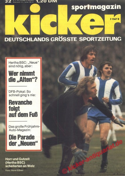 Kicker Sportmagazin Nr. 32, 16.4.1973 bis 22.4.1973