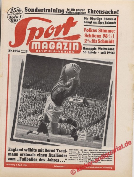 Sportmagazin Nr. 14B, 5.4.1956 bis 11.4.1956
