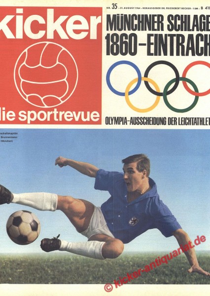 Kicker Sportrevue Nr. 35, 31.8.1964 bis 6.9.1964