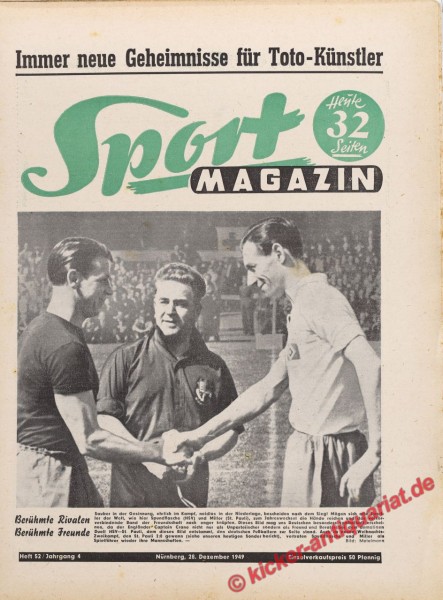 Sportmagazin Nr. 52, 28.12.1949 bis 3.1.1950
