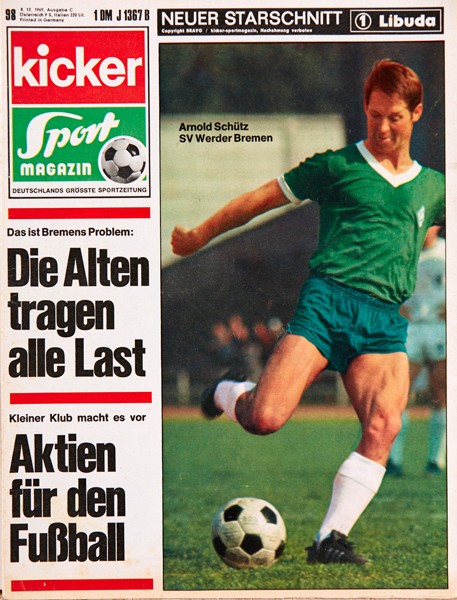 Kicker Sportmagazin Nr. 98, 8.12.1969 bis 14.12.1969