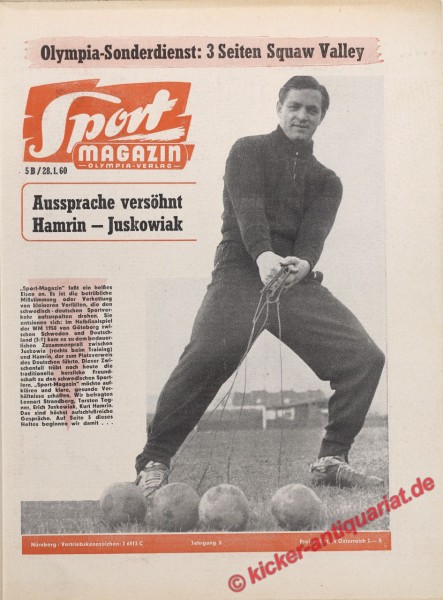 Sportmagazin Nr. 5B, 28.1.1960 bis 3.2.1960