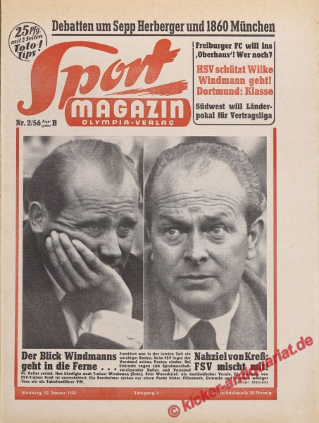 Sportmagazin Nr. 2B, 12.1.1956 bis 18.1.1956