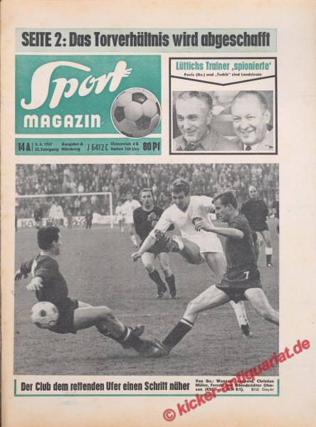 Sportmagazin Nr. 14A, 3.4.1967 bis 9.4.1967