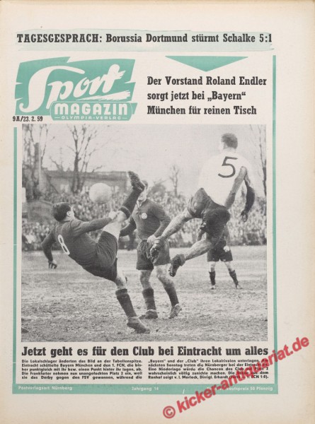 Sportmagazin Nr. 8A, 23.2.1959 bis 1.3.1959