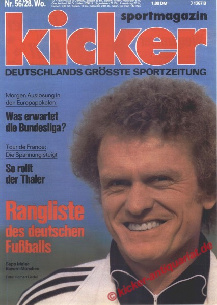 Kicker Titelbild: Sepp Maier (Bayern München)