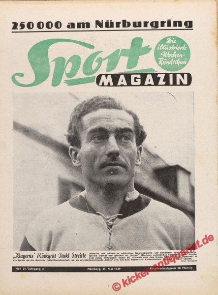 Sportmagazin Nr. 21, 25.5.1949 bis 31.5.1949