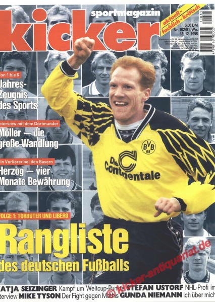 DIE RANGLISTE DES DEUTSCHEN FUßBALLS 1995: MATTHIAS SAMMER (BORUSSIA DORTMUND)