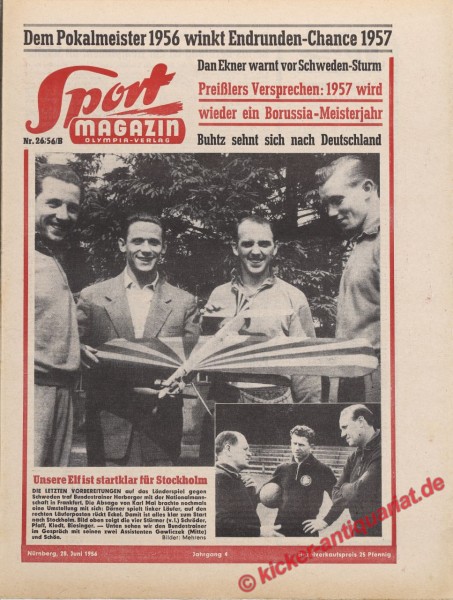 Sportmagazin Nr. 26B, 28.6.1956 bis 4.7.1956