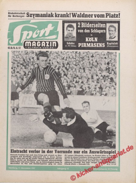 Sportmagazin Nr. 45A, 11.11.1957 bis 17.11.1957