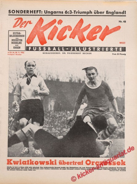Kicker Nr. 48W, 30.11.1953 bis 6.12.1953