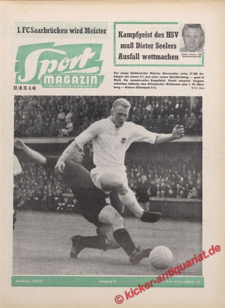 Sportmagazin Nr. 17A, 17.4.1961 bis 23.4.1961