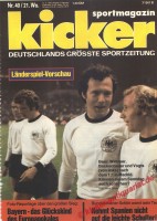 Kicker Sportmagazin Nr. 40, <br />17.5.1976 bis 23.5.1976