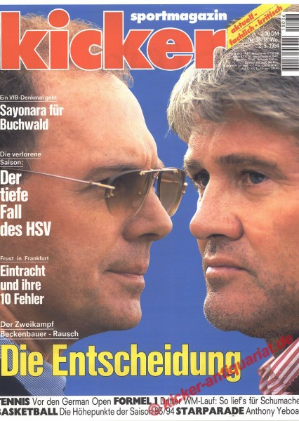 Fridel Rausch und Franz Beckenbauer. DIE ENTSCHEIDUNG