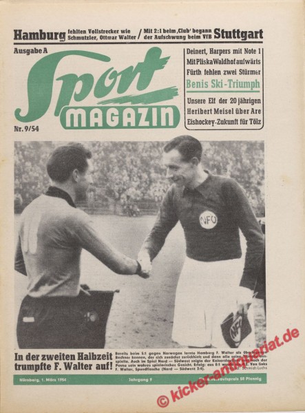 Sportmagazin Nr. 9A, 1.3.1954 bis 7.3.1954