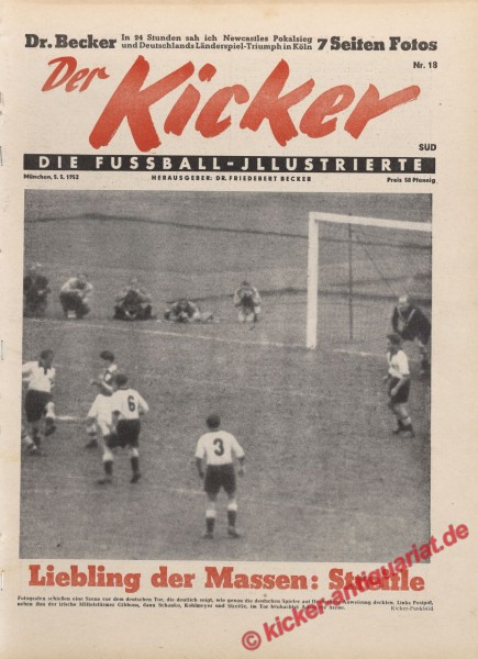 Kicker Nr. 18, 5.5.1952 bis 11.5.1952