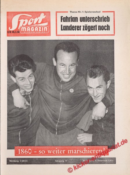 Sportmagazin Nr. 8B, 20.2.1963 bis 26.2.1963