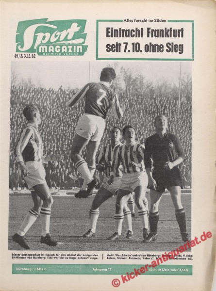 Sportmagazin Nr. 49A, 3.12.1962 bis 9.12.1962