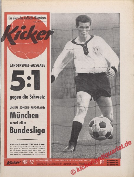 Kicker Nr. 52, 24.12.1962 bis 30.12.1962