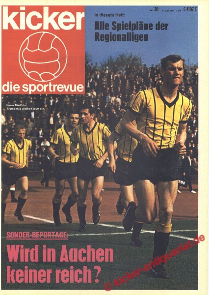 Kicker Sportrevue Nr. 30, 24.7.1967 bis 30.7.1967