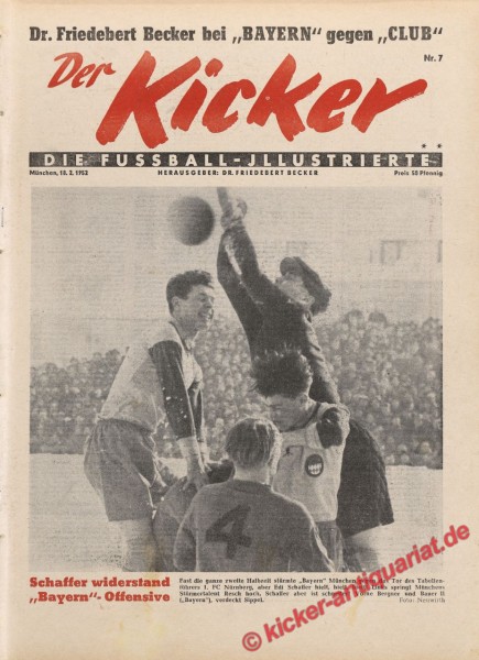 Kicker Nr. 7, 18.2.1952 bis 24.2.1952