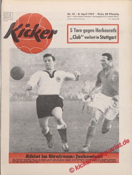 Kicker Nr. 14, 8.4.1957 bis 14.4.1957