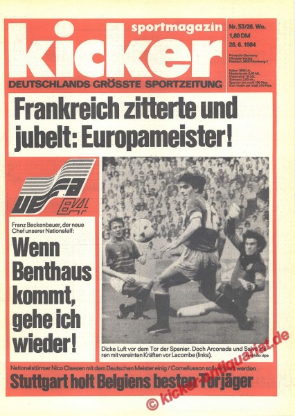 Europameisterschaft 1984: Frankreich Europameister!