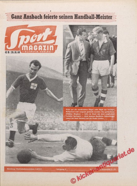 Sportmagazin Nr. 42B, 13.10.1960 bis 19.10.1960