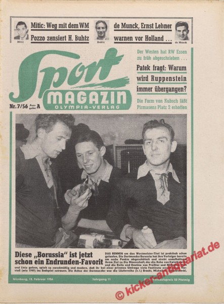 Sportmagazin Nr. 7A, 13.2.1956 bis 19.2.1956
